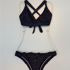 Mossimo Supply Co. Black Lace Swimwear
